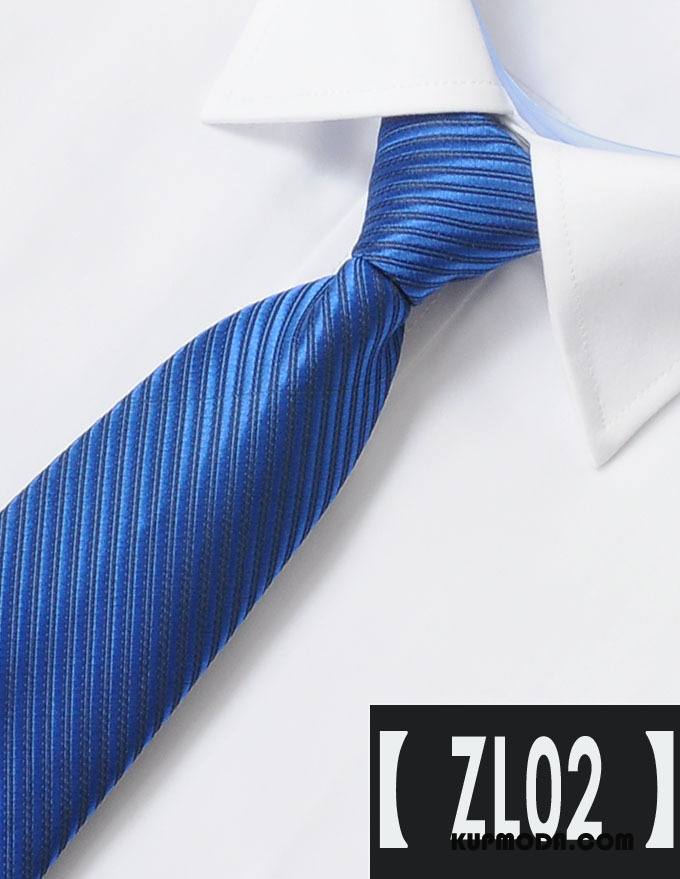 Krawat Męskie Z Pracy Zamek Mundury Koszula Męska Leniwy Niebieski