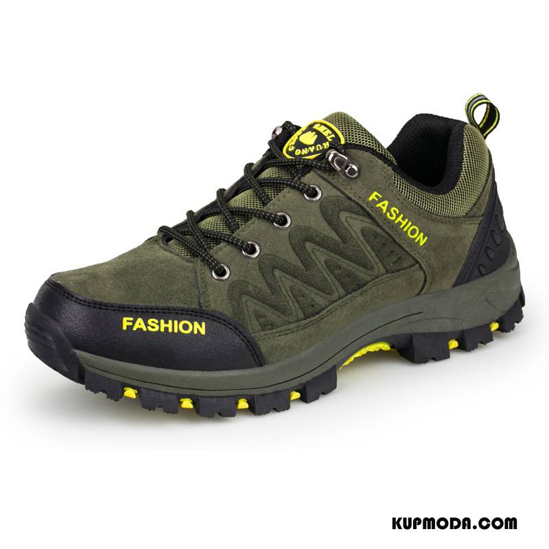 Buty Na Wędrówki Męskie Autentyczny Outdoor Wodoodporny Trekkingowe Sportowe Buty Trekkingowe Zielony