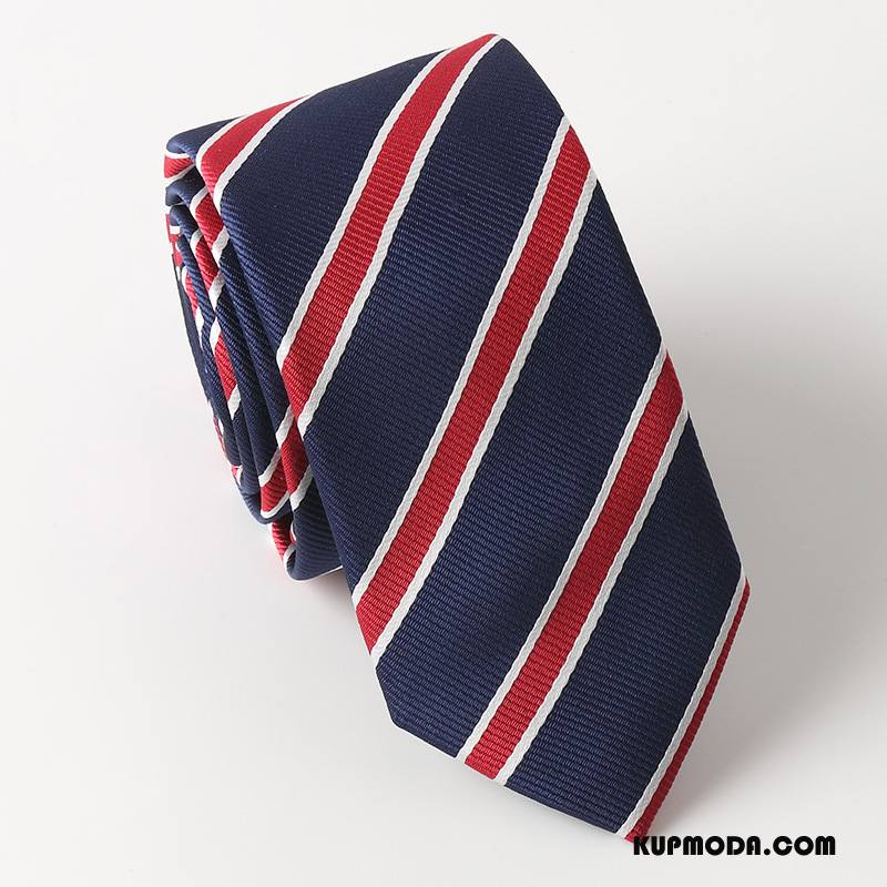Krawat Męskie Wysoki Koniec Koszula Butik Biznes Moda Męska Niebieski Biały