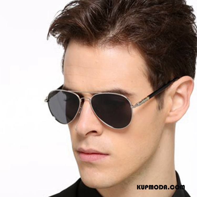 Okulary Przeciwsłoneczne Męskie Męska Ropucha Vintage Klasyczny Trendy Elastyczny Czarny