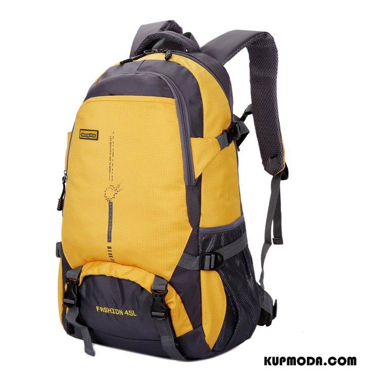 Plecak Podróżny Damskie Wielki Do Chodzenia Outdoor Wodoodporny Duża Pojemność Profesjonalny Żółty
