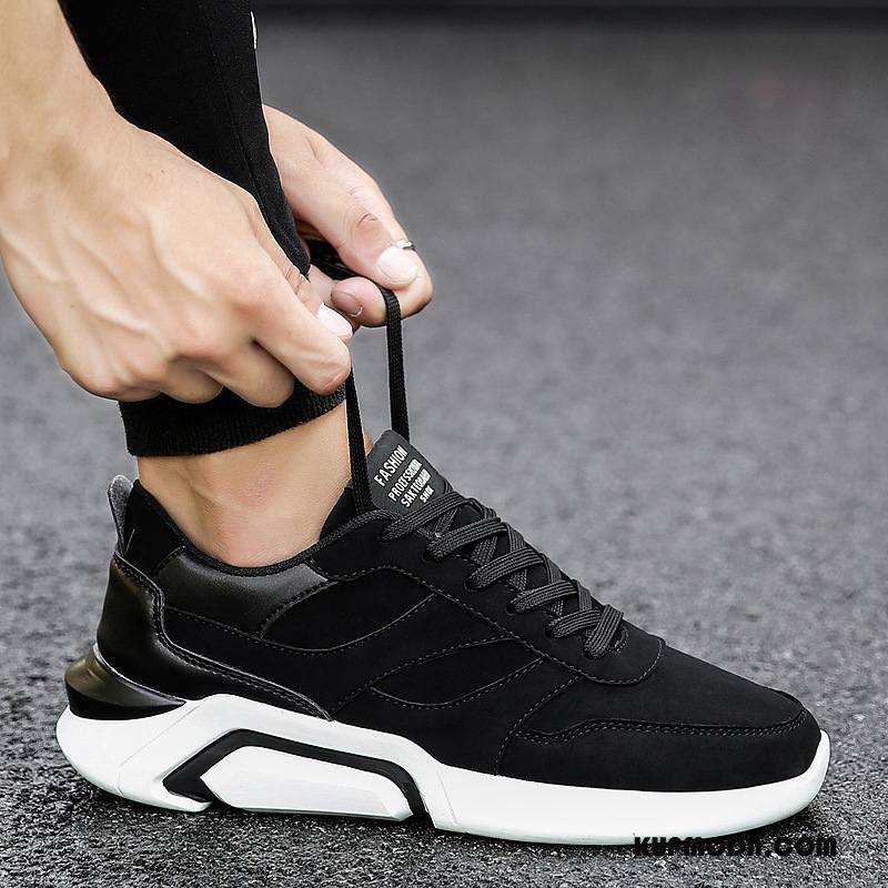 Buty Casualowe Męskie Lato Nastolatek Tendencja Męska Wszystko Pasuje Jogging Czarny