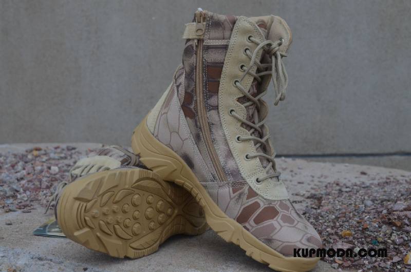 Buty Na Wędrówki Męskie Pustynia Męska Outdoor Wysokie Botki Gorąco Kamuflaż