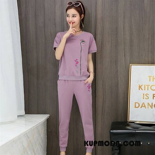 Garnitur Damskie Moda Wygodne Pasować Slim Fit Cienkie Eleganckie Niebieski