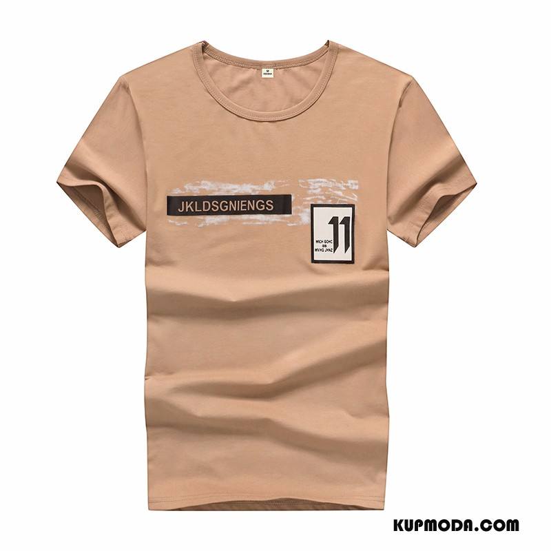 Koszulki Męskie Tendencja Slim Fit Męska T-shirt Nastolatek 2018 Szary