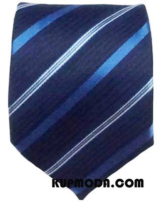 Krawat Męskie Męska Jedwab Sukienka Model Biznes Nowy Ciemno Niebieski Czarny