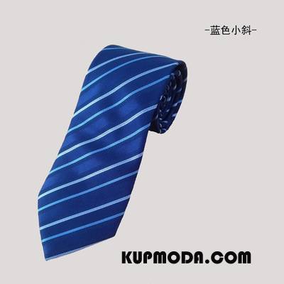 Krawat Męskie Męska Jedwab Sukienka Model Biznes Nowy Ciemno Niebieski Czarny