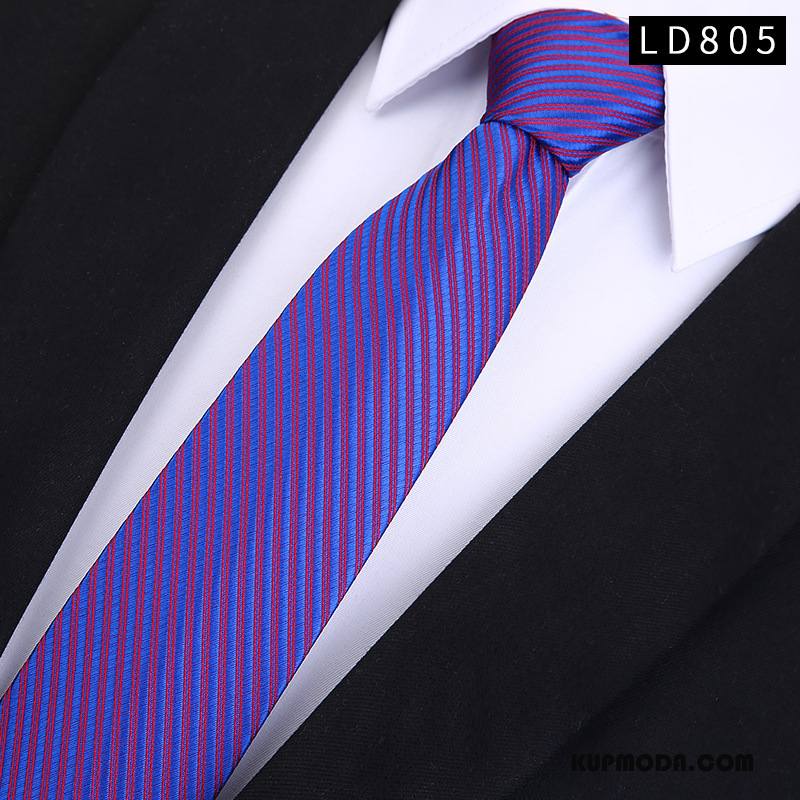 Krawat Męskie Męska Moda Trendy Wąskie Młodzież Niebieski Ciemno