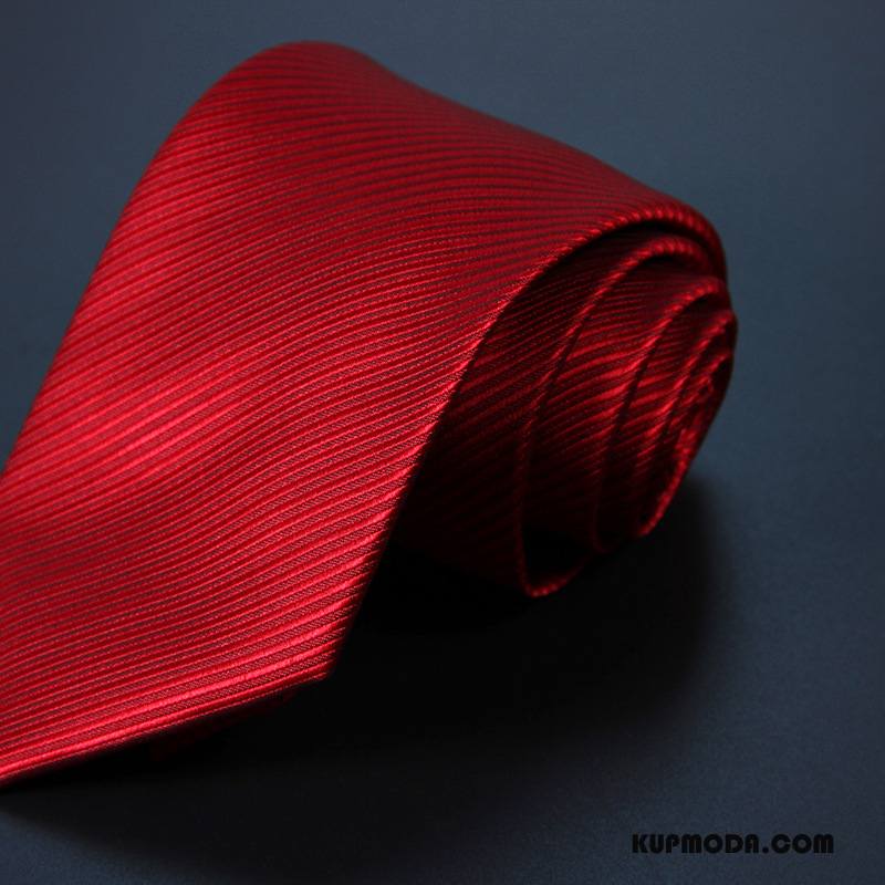 Krawat Męskie Sukienka Casual Ślubna Święto Z Pracy Męska Czysta Czerwony