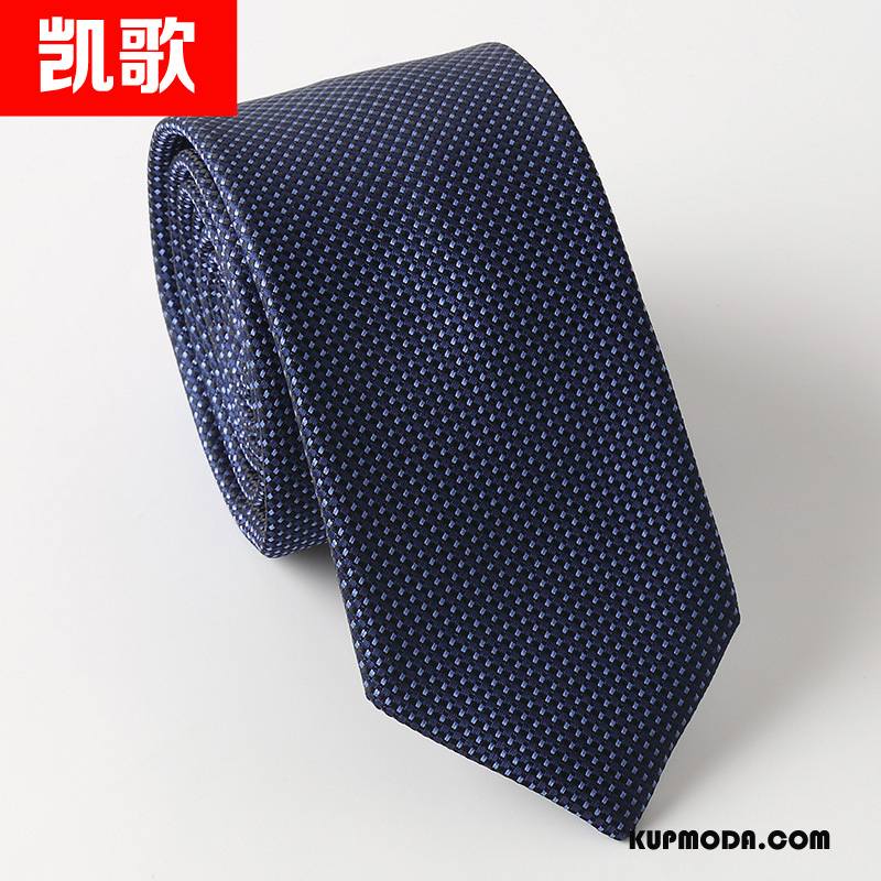 Krawat Męskie Wysoki Koniec Koszula Butik Biznes Moda Męska Niebieski Biały