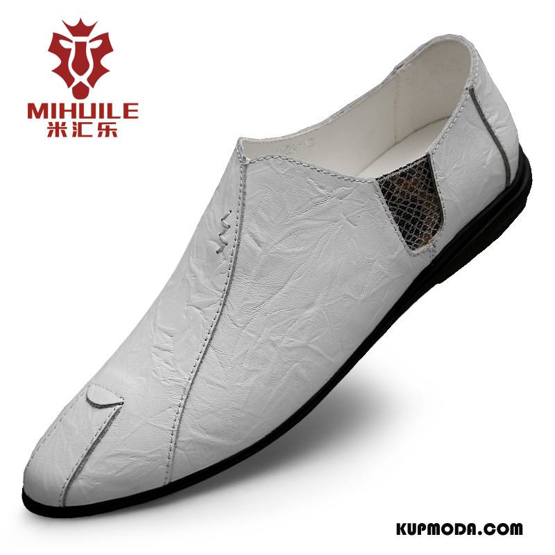 Mokasyny Męskie Dla Kierowców Wiosna Męska Slip On Buty Casual Burgund