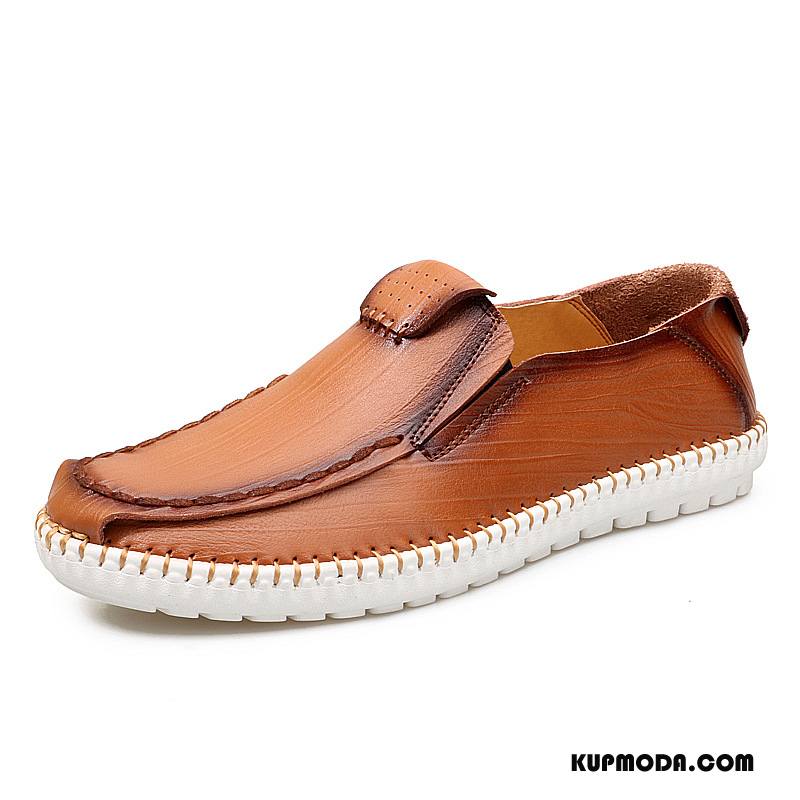 Mokasyny Męskie Męska Tendencja Casual Loafers Moda Slip On Czarny