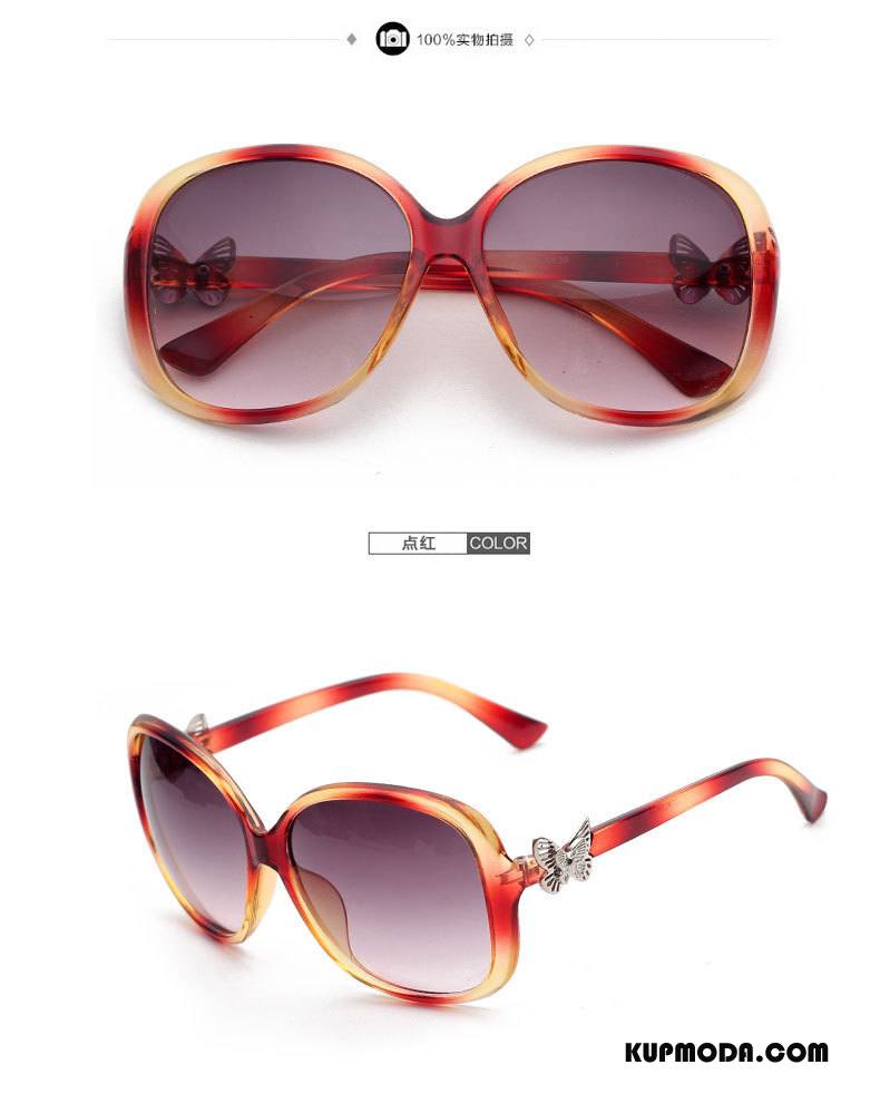 Okulary Przeciwsłoneczne Damskie Wszystko Pasuje Wielki Damska Trendy Outdoor Fioletowy Czerwony