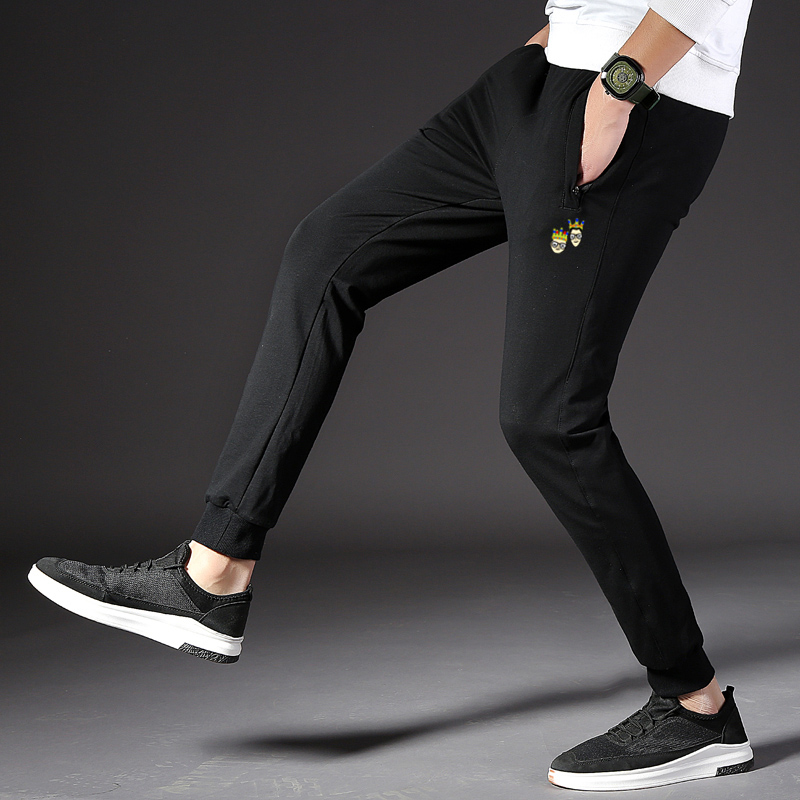 Casualowe Spodnie Męskie Męska Moda Spodnie Dresowe Nowy Tendencja Czarny