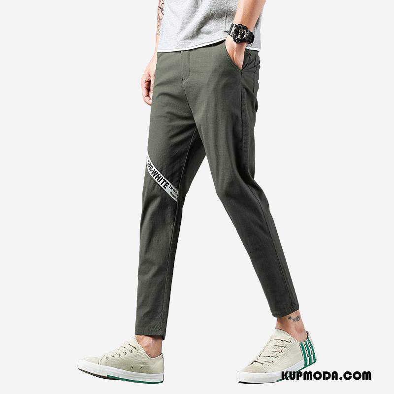 Casualowe Spodnie Męskie Nowy Spodnie Dresowe Moda Lato Zielony